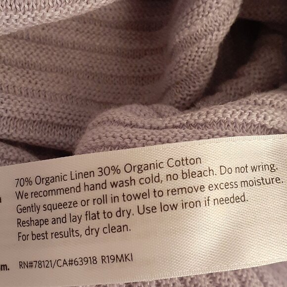 Eileen Fisher Organic Linen/Cotton Knit Top NWT - Picture 8 of 13